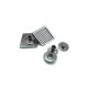 16 x 16 mm Aesthetic Coat Snap Fasteners Button E 1947