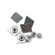 16 x 16 mm Aesthetic Coat Snap Fasteners Button E 1947