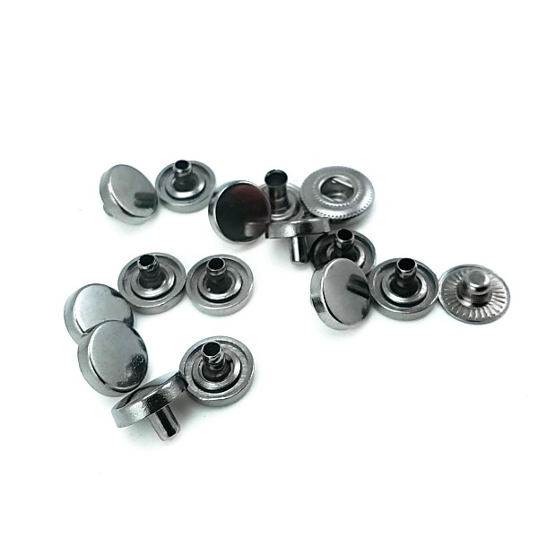 10 mm - 16 L Flat Shape Zamak Snap Fasteners Button E 1990