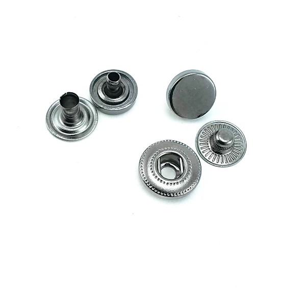 10 mm - 16 L Flat Shape Zamak Snap Fasteners Button E 1990