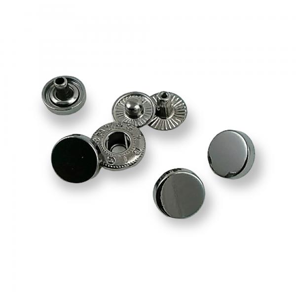 10 mm - 16 boy Düz Şekil Zamak Çıtçıt Düğme E 1990
