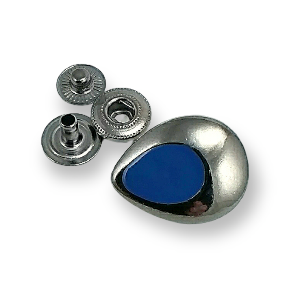 Enamel Snap Buttons - Enamel Snap Button Drop Design 24 x 20 mm