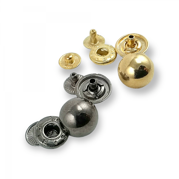 Metal snap button ball button 15 mm - size 20 E 204