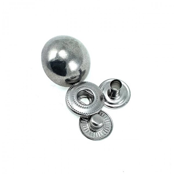 Metal snap button ball button 15 mm - size 20 E 204