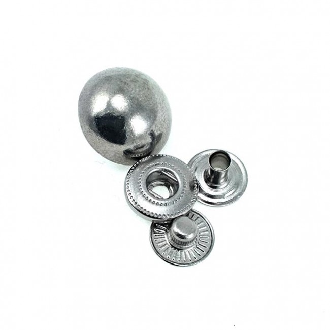 Metal çıt çıt düğme top düğme 15 mm - 20 boy E 204 Metal çıt çıt düğme top düğme 15 mm - 20 boy E 204