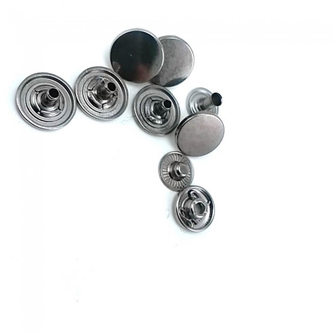 Metal çıt çıt düğme 13mm - 22 boy E 2040 Metal çıt çıt düğme 13mm - 22 boy E 2040
