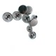 13 mm - 22 L Flat Coin Shape Snap Fasteners Button E 2040