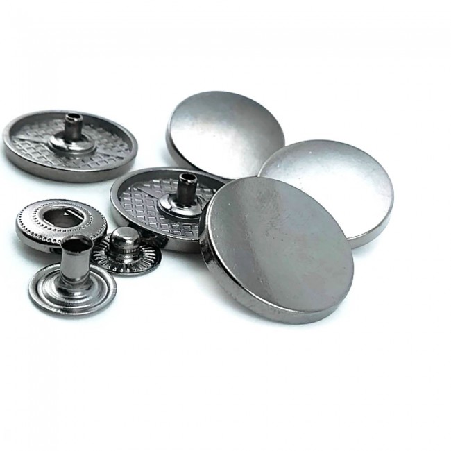 Metal çıt çıt düğme 23 mm - 43 boy E 2074 Metal çıt çıt düğme 23 mm - 43 boy E 2074