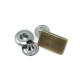 17 x 8 mm ZamakSnap Fasteners Button Rectangular Shape E 220