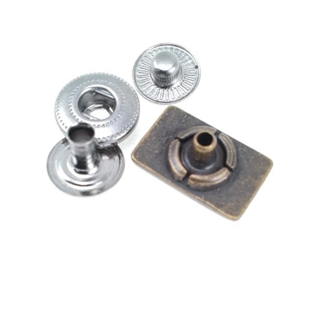 Snap Button Rectangle Shape 17x8 mm - Studs Online Sales