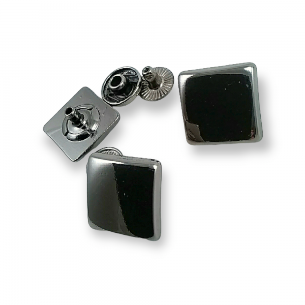 17 x 17 mm Snap Fasteners Button Square Design E 232