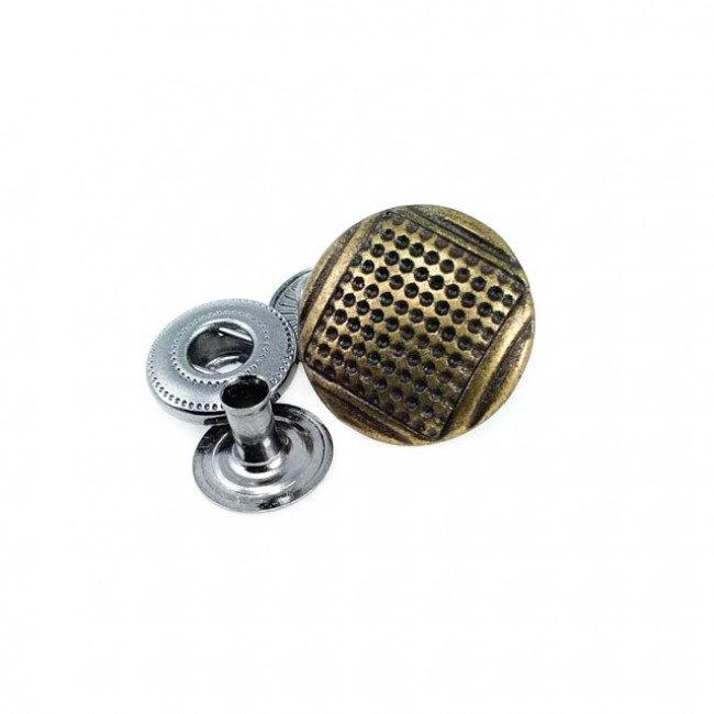 Metal çıt çıt düğme nokta desenli çap 17 mm E 267 Metal çıt çıt düğme nokta desenli çap 17 mm E 267