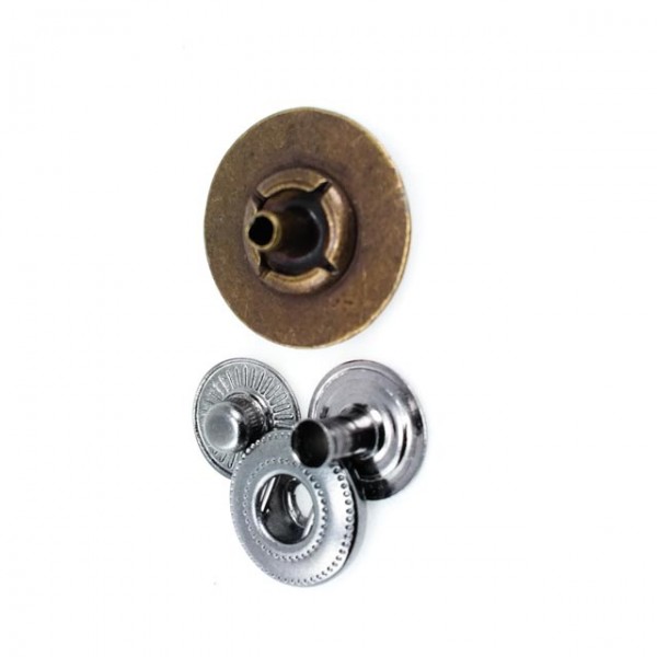 Metal snap button spot pattern diameter 17 mm E 267