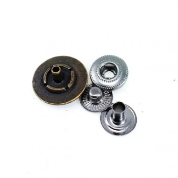 18 mm 28 L Rhinestone Snap Fasteners Button Edge Patterned E 278