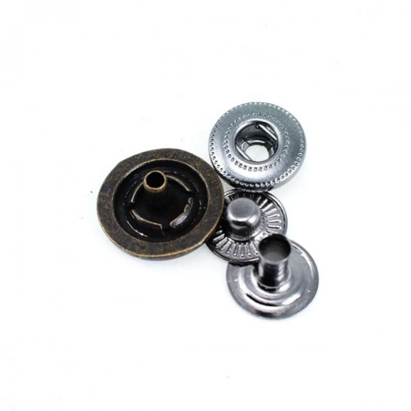 Metal snap button classic style diameter 15 mm E 279