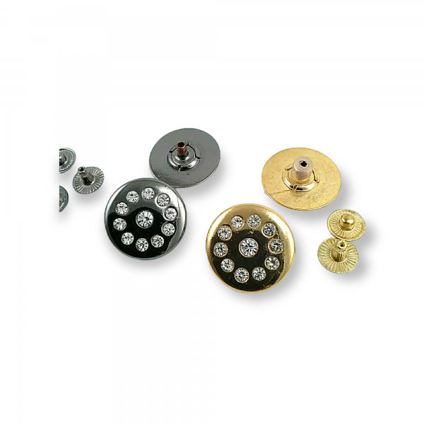 22 mm 36 L Rhinestone Snap fasteners Button E 292