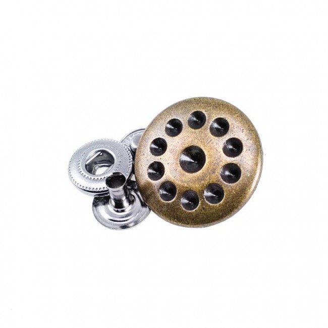 Taşlı metal çıt çıt düğme 22 mm 36 boy E 292 Taşlı metal çıt çıt düğme 22 mm 36 boy E 292