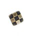 15 x 15 mm Snap Fasteners Button Square Domino Pattern E 293
