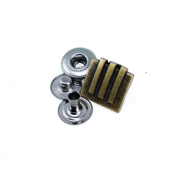 Kare çıtçıt düğme 14 x 14 mm E 347
