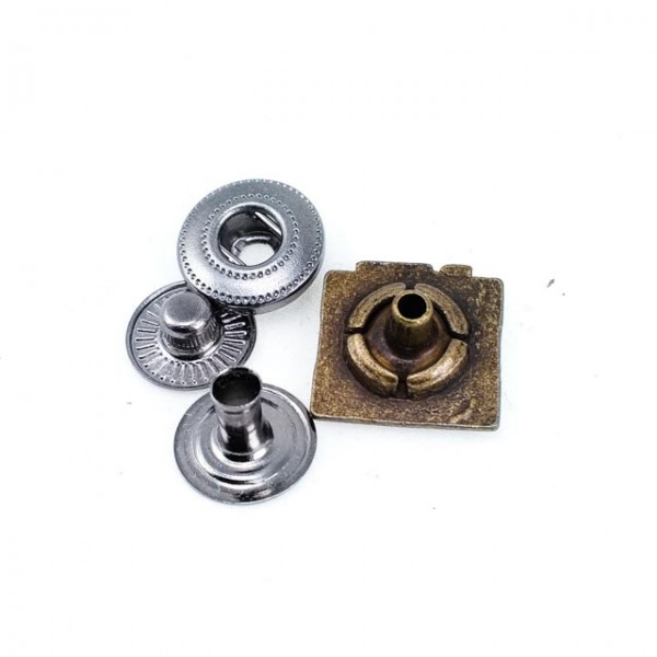 14 x 14 mm Square Snap Fasteners Button E 347