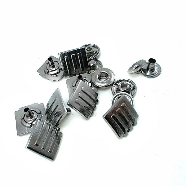 14 x 14 mm Square Snap Fasteners Button E 347