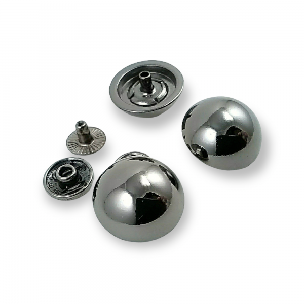 19 mm 30 L  Ball Button Zamak Snap Fasteners Button E 367