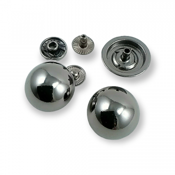 19 mm 30 L  Ball Button Zamak Snap Fasteners Button E 367