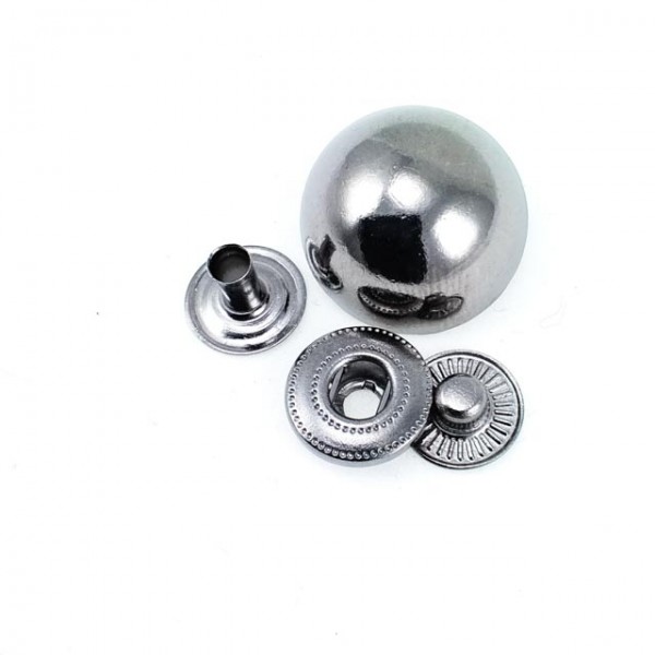 19 mm 30 L  Ball Button Zamak Snap Fasteners Button E 367