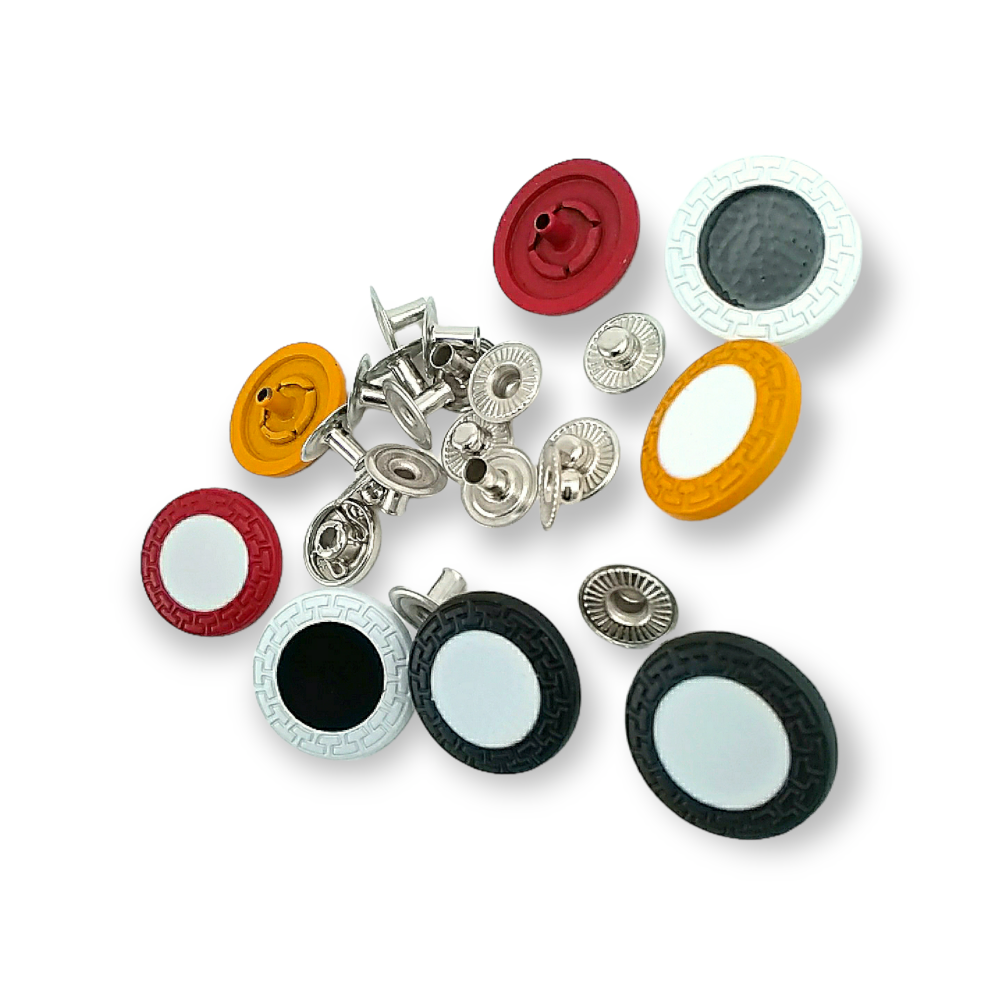 Enamel Snap Metal Button For Jacket and Coat Button 22 mm - 36 L