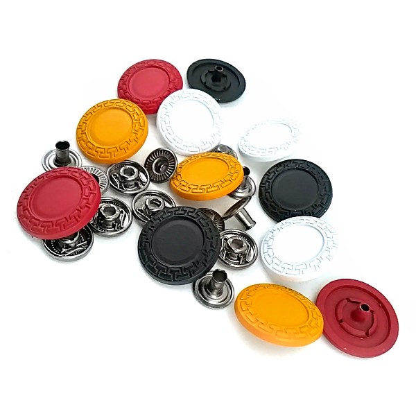 22 mm - 36 L  Enamel Snap Metal Button For Jacket and Coat Button E 421