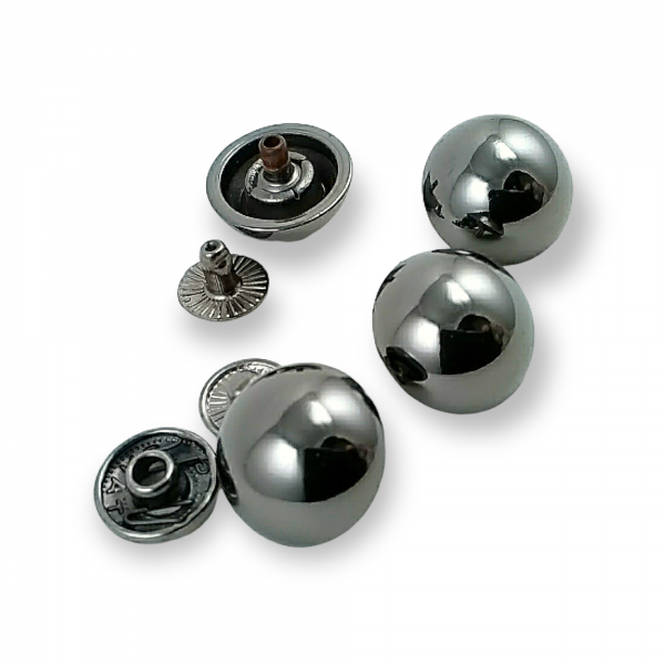 17 mm - 27 L Zamak Ball Snap Fasteners Button E 471