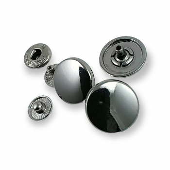 Flat Snap Fasteners Slightly Convex Snap Button 16 mm - 26 L