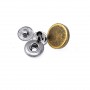 15 mm - 25 L Coin Type Flat Metal Snap Fasteners Button E 520