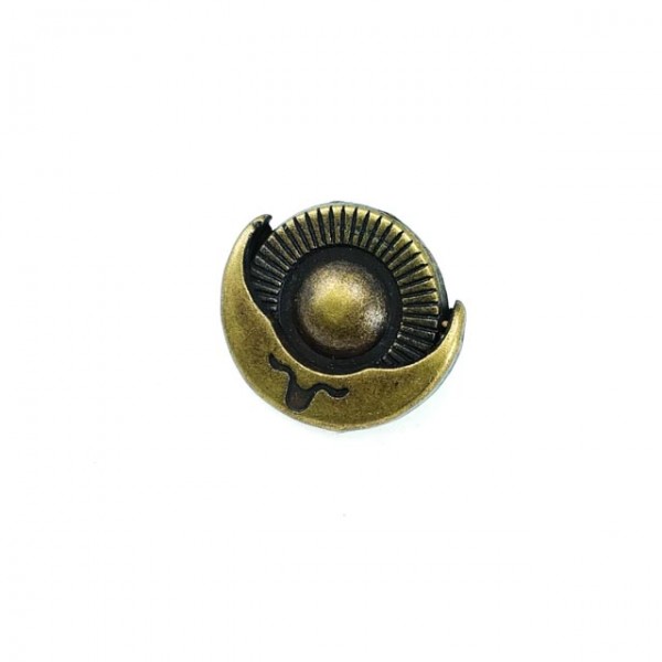 20 mm - 32 L Floral Design Coat and Jacket Snap Fasteners E 540
