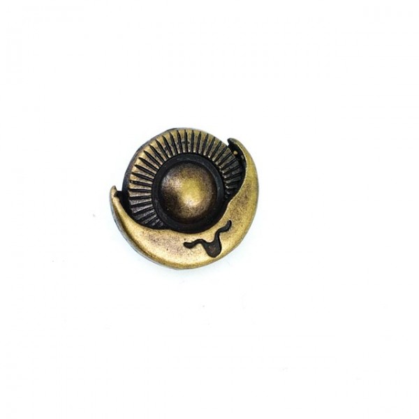 20 mm - 32 L Floral Design Coat and Jacket Snap Fasteners E 540