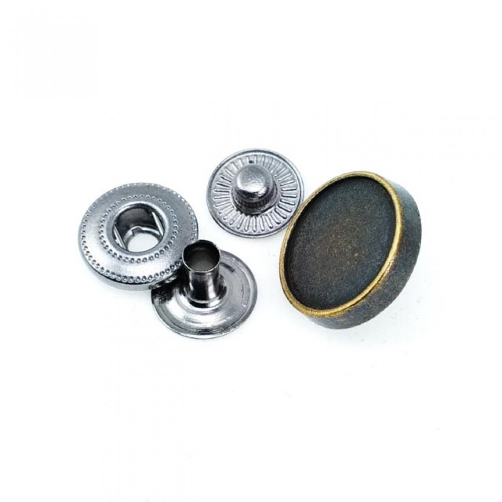 Enamel Snap Fasteners Button Simple Design 23 mm 36 L - Textile Metal ...