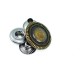 18 mm - 28 L Sunflower Pattern Zamak Snap Button E 607