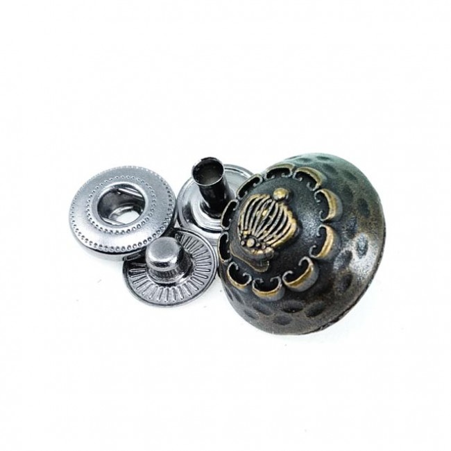 Metal çıt çıt düğme 20 mm - 32 boy E 609 Metal çıt çıt düğme 20 mm - 32 boy E 609