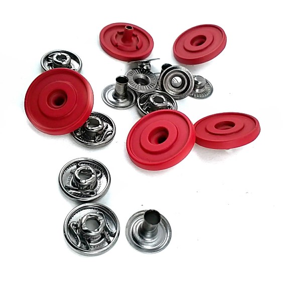 18 mm - 29 L Enamel Snap Button Metal Retro Design E 637