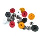 18 mm - 29 L Enamel Snap Button Metal Retro Design E 637