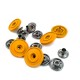 18 mm - 29 L Enamel Snap Button Metal Retro Design E 637