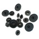 18 mm - 29 L Enamel Snap Button Metal Retro Design E 637