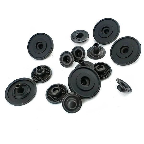 18 mm - 29 L Enamel Snap Button Metal Retro Design E 637