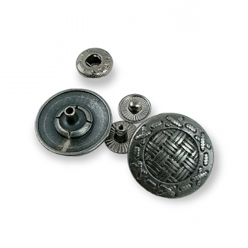  22 mm - 34 L Mesh Pattern Snap Fasteners Button E 675