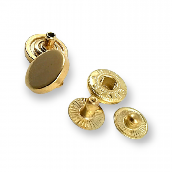 13 mm - 20 L Flat Coin Shape Snap Button E 693