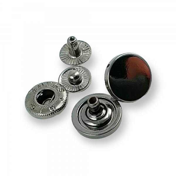 13 mm - 20 L Flat Coin Shape Snap Button E 693