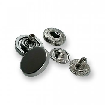 13 mm - 20 L Flat Coin Shape Snap Button E 693