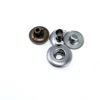 11 mm - 19 L Small Size Flat Coin Type Snap Fasteners Button E 727