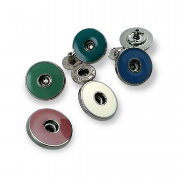 17 mm - 28 L Enameled Snap Fasteners Button Center Hole E 728