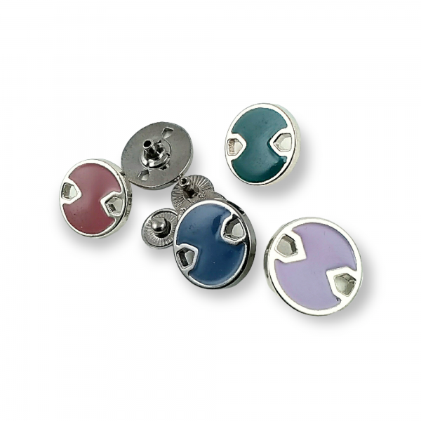18 mm - 29 L Enamel and Aesthetic Metal Snap Button E 746
